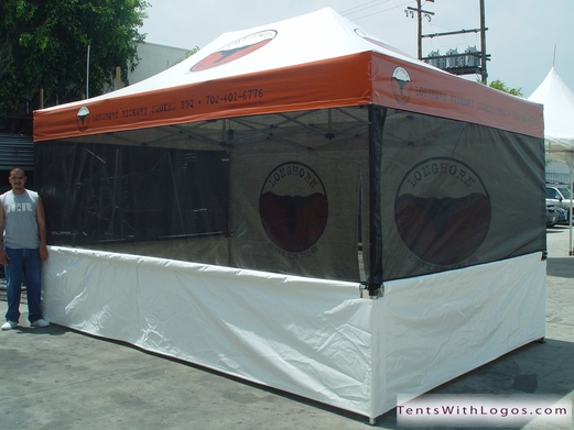 10 x 15 - Pop Up Tent - Longhorn Hickory Smoked BBQ